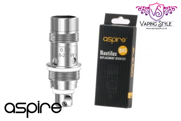 Bobines de remplacement Aspire Nautilus 2S - Maille de 0,7 ohm 